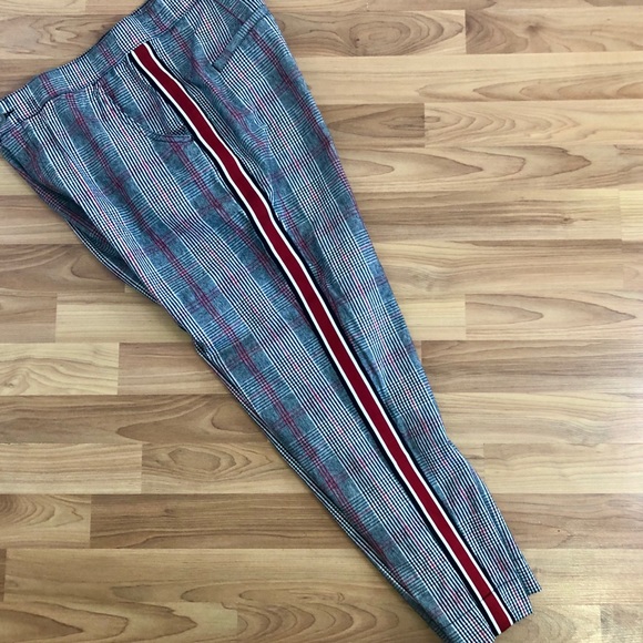 Hollister Pants - Hollister Side Stripe Plaid Punk trousers Pants